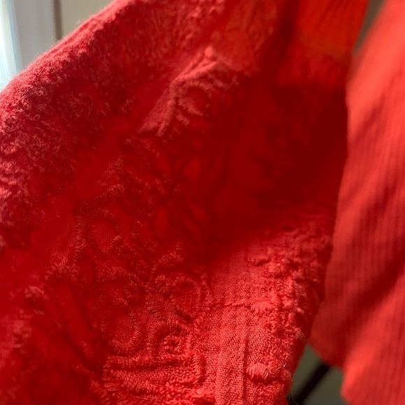 Free People Parisian nights Bell Sleeve eyelet bolo blouse - Picture 8 of 14